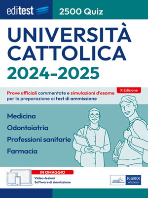 cover image of EBOOK- 2500 quiz Cattolica 2024-2025 Medicina, Odontoiatria, Professioni sanitarie, Farmacia